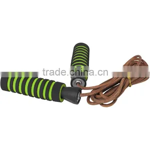 Leather Jump Rope Light Brown Leather Rope thumbnail-1