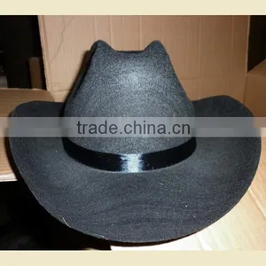 Wholesale Custom Cowboy Hat Non-woven Funny Party Hat With Wide Brim Black Silk Band Party Favors Cowboy Hats thumbnail-2