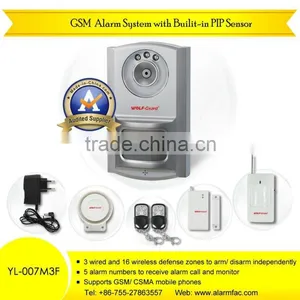 New Wireless Sim Card Alarm System With Built-in PIR Sensor YL-007M3F thumbnail-1
