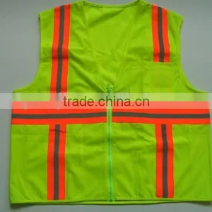 Polyester Zip Safety Vest thumbnail-2