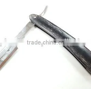 Wooden Straight Razor Black Barbering Razor thumbnail-1