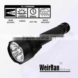 (160344) High Lumen Aluminum Alloy 7led 8000lm Hunting Powerful Flashlight thumbnail-1