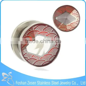 Christmas Stainless Steel Tunnels Piercing Jewelry Ear Flesh Tunnel thumbnail-6