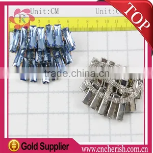 Fashion Hight Quality Ladies Rhinestone Shoe Buckles,bule Color,customize Shoes Decorative thumbnail-1