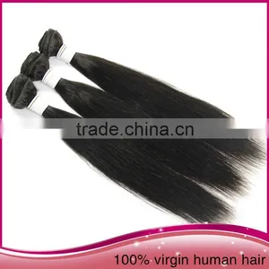 2015 Wholesale Peru Virgin Human Hair Weaving Cheap Straight Hair Weft thumbnail-3