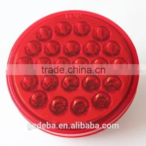 4" 12V 24V Round Stop Turn Tail Light for Truck thumbnail-2