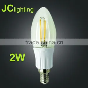 2W E14 Candle Light Bulb Filament Light Source thumbnail-1