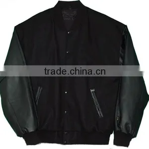 All Leather Varsity Jacket thumbnail-1