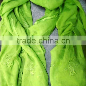 Embroidered Cotton Scarves & Stoles thumbnail-1