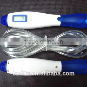 Manufacturer OEM/ODM Smart Sport Fitness PVC Adjustable Digital Step/Distance/ Calorie Rope Skipping Wire Length Counter thumbnail-3