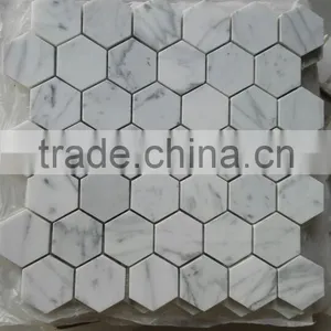 Hot Eastern White Marble Mosaic (HMM-072) on Sales thumbnail-6