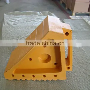 Orange/2kg/Rubber Wheel Chock(8 In. L x 4 In. W x 6 In. H) thumbnail-1