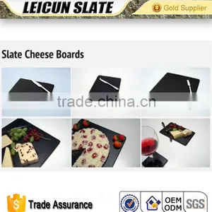 Different Sizes and Shapes Cheese Boards Food Tray Natural Black Stone Cheap Slate Plates thumbnail-1