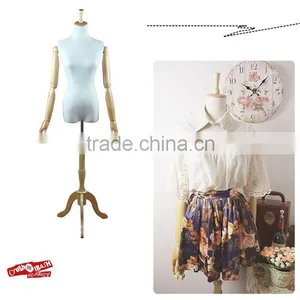 Dummy Torso Female Mannequin With Wood Arms thumbnail-1