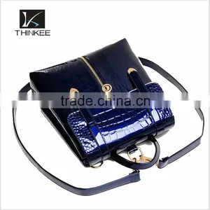 Girls Luxury Pu Leather Crocodile Backpack thumbnail-5