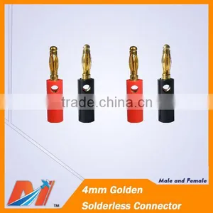 Maytech RC ESC Connector 4mm Golden Male and Female in Pair thumbnail-1