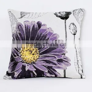 PLUS Beautiful Flower Home Decor Sofa Cushion Cover, OEM Colorful Pillowcase thumbnail-4