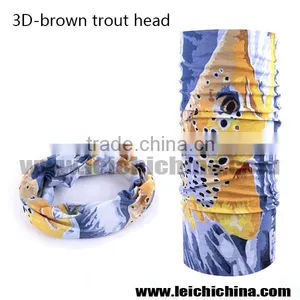 Unique 3D Brown Trout Multifunctional Bandanas Headwear thumbnail-1