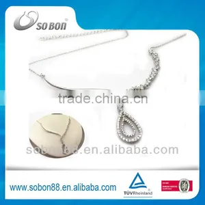 925 Sterling Silver Necklace Jewelry Elegant Silver Necklace thumbnail-1