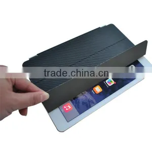 Anti-shock Three Folds Case for Ipad Air, Carbon Fiber Pattern Case for Ipad thumbnail-3