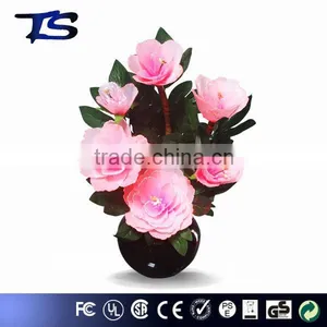 High Quality Decorative Color Change Led Fiber Optic Flowers /Penoy Flower Lampe With Metal Base With CE and ROHS Approval thumbnail-2
