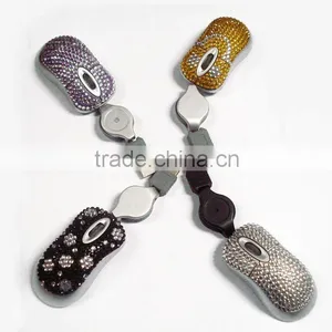 Mini Diamond Wired Optical Mouse/crystal Mouse thumbnail-1