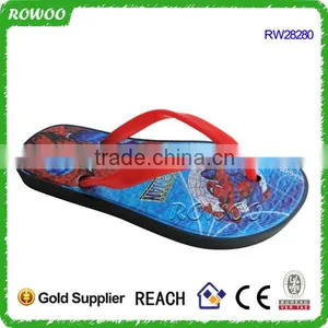Sublimation Children Spider-man Printing Soft Flip Flops for Kids thumbnail-1