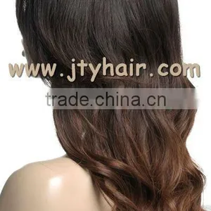 Hot Beauty 20" #1b#4 Ombre Color, Loose Wave, 100% Brazilian Virgin Hair Full Lace Wig thumbnail-4