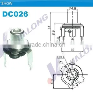 DC-026 With 2 Pin 50V 0.5A DC Mini Power Jack Connector thumbnail-1