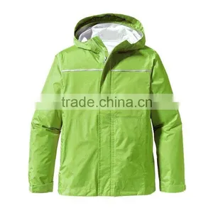 Hooded Waterproof Nylon Windbreaker Plus Size Women thumbnail-3