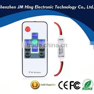 5-24V 10 Key Wireless RGB LED RF Remote Controller Mini Controller Dimmer for Single Color LED Strip 3528 thumbnail-1