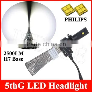 LED HEAD LIGHT 2500LM H7 HIGH EFFICIENT COPPER BRAID COLLING BELT thumbnail-1