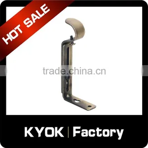 KYOK Wholesale Double Curtain Brackets,Muslim Style Aluminum Curtain Brackets,customized Powder Coating Steel Curtain Bracket thumbnail-4