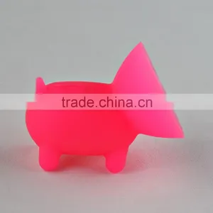 New Arrival Silicone Cute Pig Cell Phone Suction Bracket Gift thumbnail-6