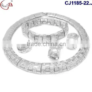 CJ1185-4 Beautiful New Design Wedding Gold Jewelry Set for Women Wholesale thumbnail-4