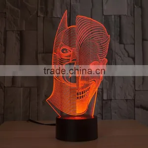 3D Visual Led Night Lights for Kids Robot Touch USB Table Lampara as Besides Lampe Baby Sleeping Nightlight thumbnail-1
