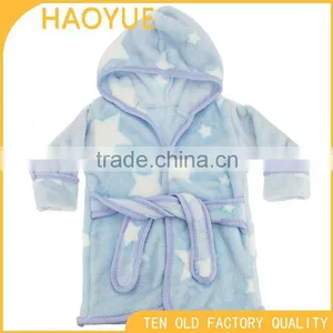 Super Soft Coral Fleece Bathrobe Bathrobe for Kids Baby Terry Bathrobe thumbnail-2