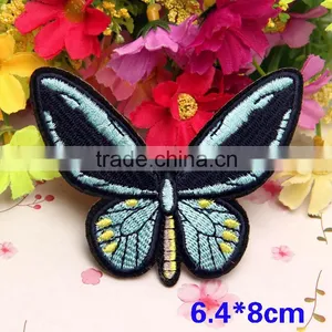 Custom Wholesale Colorful Butterfly Patches,Beautiful Embroidery Iron on Patches for Garment thumbnail-2