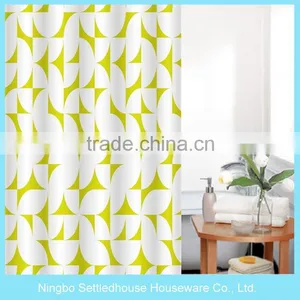 Transparent Bright Printed PVC Shower Curtain With Antibacterial Stain thumbnail-1