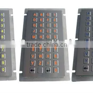 40 Keys Compact Format Dot Matric Keypad With Rear Panel Mounting thumbnail-2