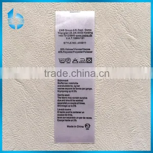 Double Side Offset Printed Nylon Wash Care Label thumbnail-1