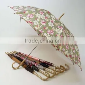 Straight Auto Open Printing Ladies Fashion Umbrella thumbnail-1
