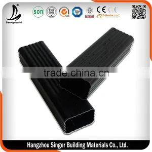 SGB Black PVC Rain Gutter For Rain Water Drainage System thumbnail-4