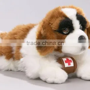 Promotional Customized St. Bernard Puppy Dog Stuffed Animal Plush Kids Handstand Dog Toy thumbnail-2