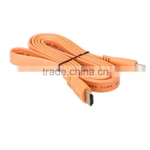 Fashion 1.8m White Flat Hdmi Cable for Multimedia thumbnail-4