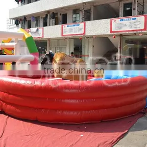 2016 Hot Sale Inflatable Mechanical Rodeo Bull Game With Inflatable Mattress China Supplier thumbnail-4