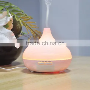 300 ml 7 Colors Changing Light Fashion Design Fea Aroma Diffuser Oil Diffuser Ceramic thumbnail-4