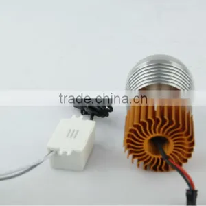 Auto Parts 10w Led Motorcycle Headlight Driving /flashlight With Blue Silver Housing thumbnail-6