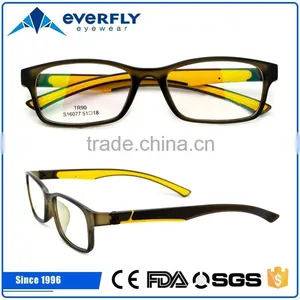 China Popular Adult Frame Manafactured Tr90 Optic Glasses in Bright Color thumbnail-1
