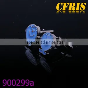 Blue Enamel Funny Cufflink thumbnail-1